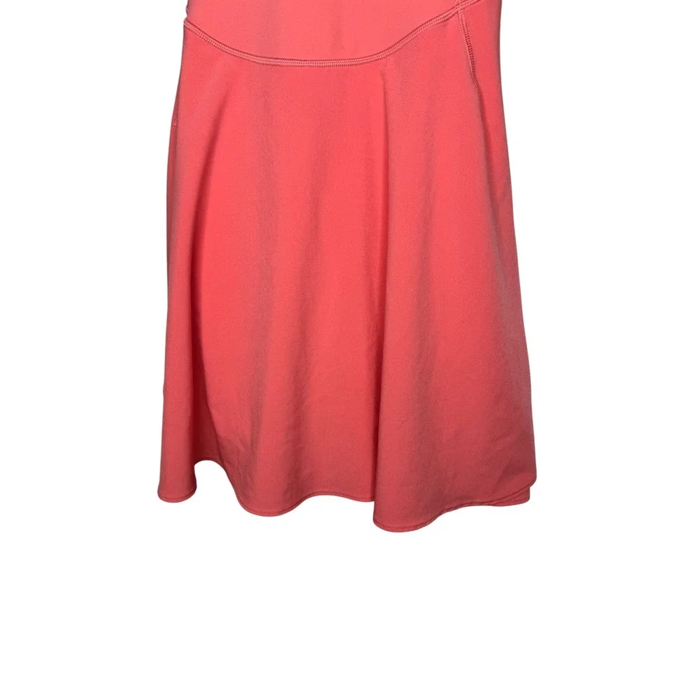 Lululemon Court Crush Dress Coral Pink Tennis Athletic Mini Dress Cross Back 8